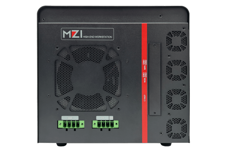 Industrie-PC MZ1 C-X1, rear